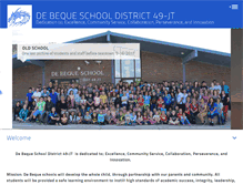 Tablet Screenshot of dbschools.org